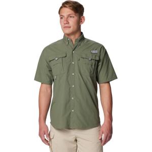 imageColumbia Mens Big and Powerful Bahama Ii UPF 30 Short Sleeve Fishing JerseyCypress