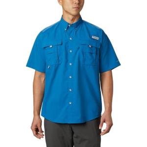 imageColumbia Mens Big and Powerful Bahama Ii UPF 30 Short Sleeve Fishing JerseyDark Pool