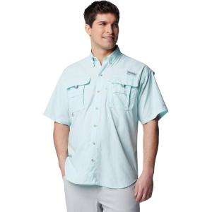 imageColumbia Mens Big and Powerful Bahama Ii UPF 30 Short Sleeve Fishing JerseyIcy Morn