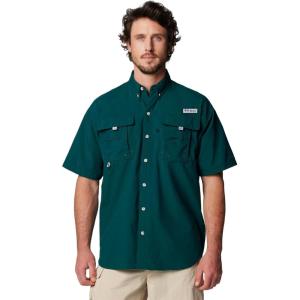imageColumbia Mens Big and Powerful Bahama Ii UPF 30 Short Sleeve Fishing JerseyMidnight Teal