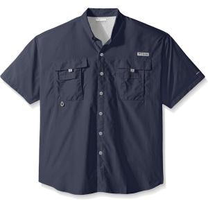 imageColumbia Mens Big and Powerful Bahama Ii UPF 30 Short Sleeve Fishing JerseyNight Tide