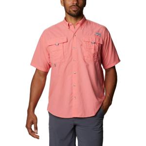imageColumbia Mens Big and Powerful Bahama Ii UPF 30 Short Sleeve Fishing JerseySalmon