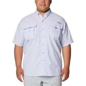 imageColumbia Mens Big and Powerful Bahama Ii UPF 30 Short Sleeve Fishing JerseySnowdrift