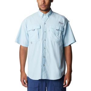 imageColumbia Mens Big and Powerful Bahama Ii UPF 30 Short Sleeve Fishing JerseySpring Blue