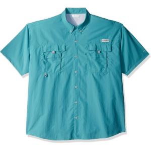 imageColumbia Mens Big and Powerful Bahama Ii UPF 30 Short Sleeve Fishing JerseyTeal
