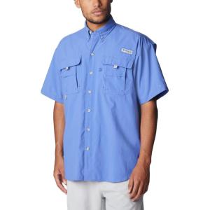 imageColumbia Mens Big and Powerful Bahama Ii UPF 30 Short Sleeve Fishing JerseyViolet Sea