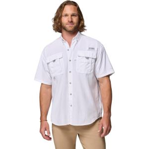 imageColumbia Mens Big and Powerful Bahama Ii UPF 30 Short Sleeve Fishing JerseyWhite