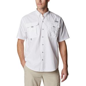 imageColumbia Mens Big and Powerful Bahama Ii UPF 30 Short Sleeve Fishing JerseyWhiteRealtree Edge
