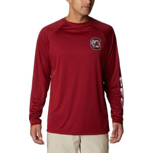 imageColumbia Mens CLG Terminal Tackle Ls ShirtSc  Beet  White