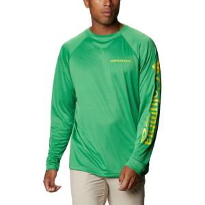 imageColumbia Mens CLG Terminal Tackle Ls ShirtUo  Fuse Green  Yellow Glo
