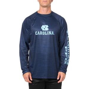 imageColumbia Mens Collegiate Terminal Tackle Heather Long Sleeve ShirtNc  Collegiate Navy Heather