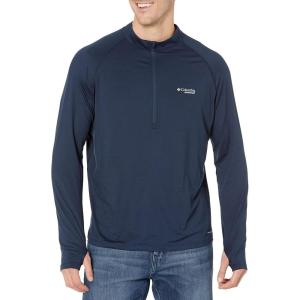 imageColumbia Mens Endless Trail Half Zip Mesh Long SleevCollegiate Navy