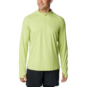 imageColumbia Mens Endless Trail Half Zip Mesh Long SleevNapa Green