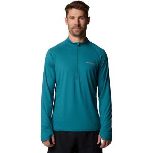 imageColumbia Mens Endless Trail Half Zip Mesh Long SleevRiver Blue