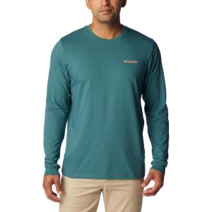 imageColumbia Mens Explorers Canyon Long Sleeve TShirtCloudburstRoad Trip Vibes