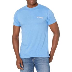 imageColumbia Mens Graphic TShirtSuper Blue HeatherBiber