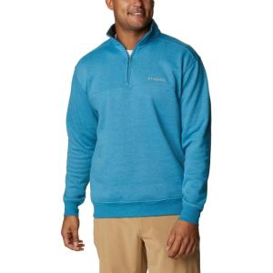 imageColumbia Mens Hart Mountain II HalfZip Pullover SweaterDeep Marine Heather