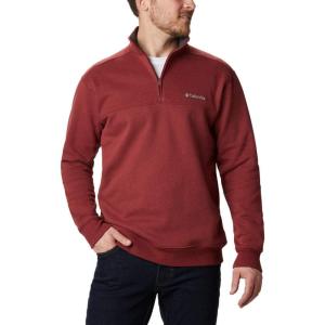 imageColumbia Mens Hart Mountain II HalfZip Pullover SweaterRed Jasper