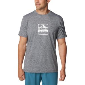imageColumbia Mens Kwick Hike Graphic Short Sleeve TeeBlack HeatherTested Tough Pdx