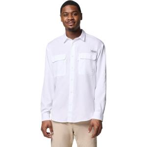 imageColumbia Mens PFG Backwater Long Sleeve ShirtWhite