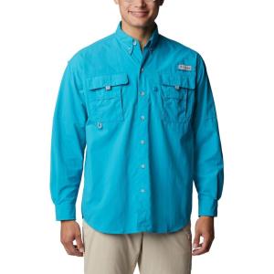 imageColumbia Mens PFG Bahama II Long Sleeve ShirtOcean Teal