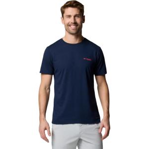 imageColumbia Mens PFG Fish Flag Ii Short SleeveCollegiate NavySunset Red Gradient