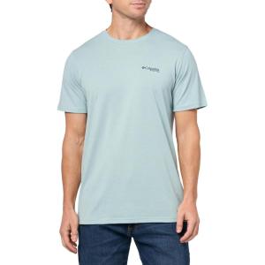 imageColumbia Mens PFG Fish Flag Ii Short SleeveCrushed BlueColl Navy Bass  Lures