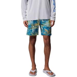 imageColumbia Mens PFG Rambler Printed Water ShortBlue Echo Hooked Up