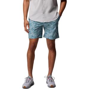 imageColumbia Mens PFG Rambler Printed Water ShortCrushed Blue Pez Gallo