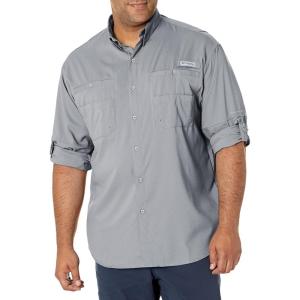 imageColumbia Mens PFG Tamiami II UPF 40 Long Sleeve Fishing ShirtCool Grey