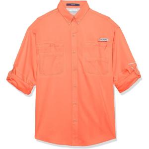 imageColumbia Mens PFG Tamiami II UPF 40 Long Sleeve Fishing ShirtCorange