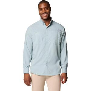 imageColumbia Mens PFG Tamiami II UPF 40 Long Sleeve Fishing ShirtCrushed Blue