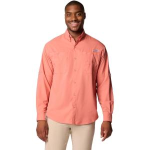 imageColumbia Mens PFG Tamiami II UPF 40 Long Sleeve Fishing ShirtFaded Peach