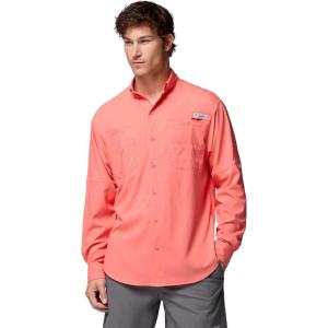 imageColumbia Mens PFG Tamiami II UPF 40 Long Sleeve Fishing ShirtMelonade
