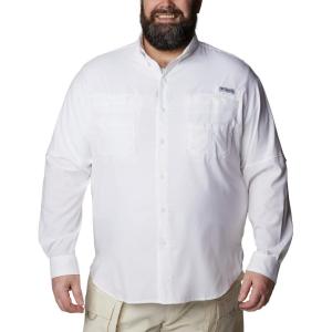 imageColumbia Mens PFG Tamiami II UPF 40 Long Sleeve Fishing ShirtWhite