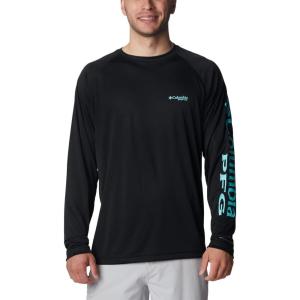 imageColumbia Mens PFG Terminal Tackle Long Sleeve ShirtBlackGulf Stream Logo