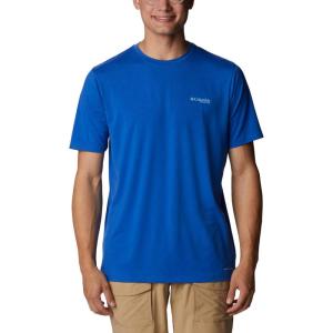 imageColumbia Mens PFG Triangle Fill Tech Tee Short SleeveVivid BluePfg Elements Graphic