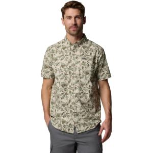 imageColumbia Mens Rapid Rivers Printed Short Sleeve ShirtDark Stone Vined