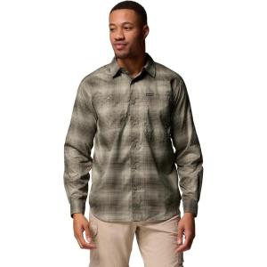 imageColumbia Mens Silver Ridge Utility Lite Plaid Long SleeveGreenscape Ridge Ombre