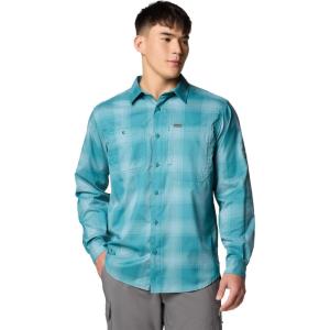 imageColumbia Mens Silver Ridge Utility Lite Plaid Long SleeveRiver Blue Large Blur Check