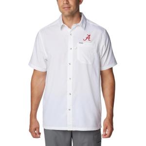 imageColumbia Mens Standard Slack Tide Camp ShirtAla  White