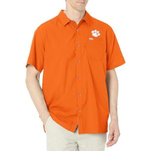 imageColumbia Mens Standard Slack Tide Camp ShirtCle  Spark Orange