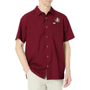 imageColumbia Mens Standard Slack Tide Camp ShirtFsu  Cabernet