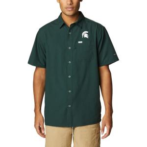imageColumbia Mens Standard Slack Tide Camp ShirtMs  Spruce