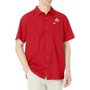 imageColumbia Mens Standard Slack Tide Camp ShirtOs  Intense Red