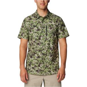imageColumbia Mens Summit Valley Woven Short Sleeve ShirtCanteen Pop Florid