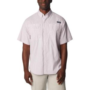 imageColumbia Mens Super Tamiami Long Sleeve ShirtBright LavenderMulti Gingham