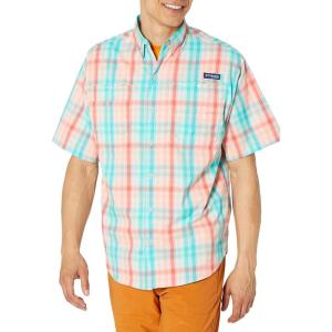 imageColumbia Mens Super Tamiami Long Sleeve ShirtCorange Blur Check
