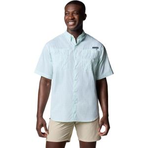 imageColumbia Mens Super Tamiami Long Sleeve ShirtGlaze Green Multi Gingham