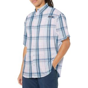 imageColumbia Mens Super Tamiami Long Sleeve ShirtSoft Violet Blur Check